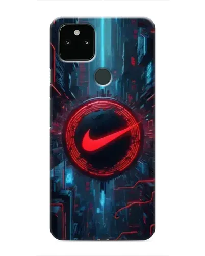 Чохол для Google Pixel 5 з картинкою «Техногенний стиль Nike»