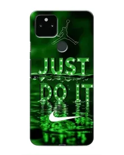 Чохол для Google Pixel 5 з картинкою «Зелений неоновий Nike»
