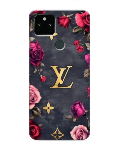 Чехол для Google Pixel 5 с картинкой «Цветочный Louis Vuitton»