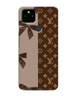 Чехол для Google Pixel 5 с картинкой «Louis Vuitton — банты»