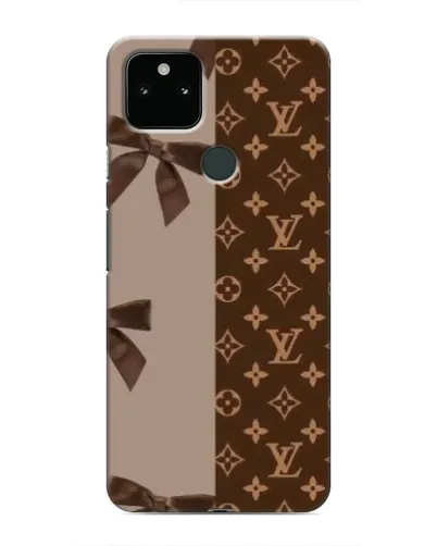 Чехол для Google Pixel 5 с картинкой «Louis Vuitton — банты»