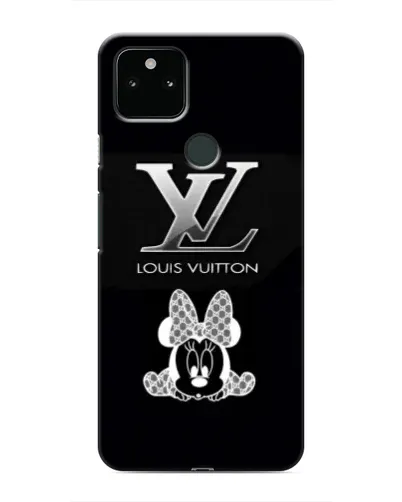Чехол для Google Pixel 5 с картинкой «LV и Минни Маус»