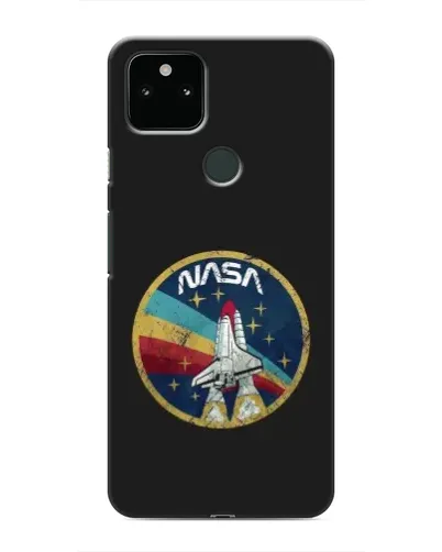 Чехол для Google Pixel 5 с картинкой «NASA — эмблема миссии»