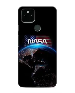 Чехол для Google Pixel 5 с картинкой «Земля из космоса NASA»