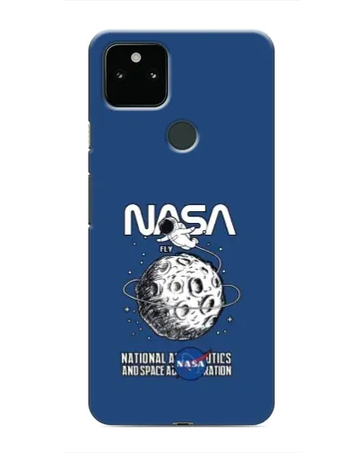 Чехол для Google Pixel 5 с картинкой «NASA — лунная миссия»