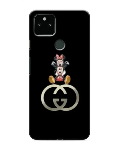 Чехол для Google Pixel 5 с картинкой «Минни Маус на лого»