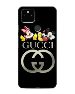 Чехол для Google Pixel 5 с картинкой «Gucci — герои Disney»