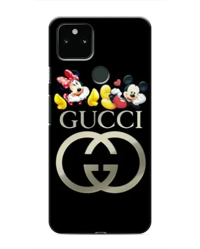 Чехол для Google Pixel 5 с картинкой «Gucci — герои Disney»
