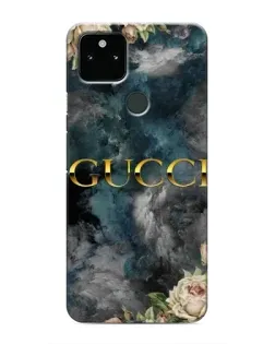 Чехол для Google Pixel 5 с картинкой «Абстрактные цветы Gucci»