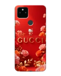 Чехол для Google Pixel 5 с картинкой «Gucci — золотой сад»
