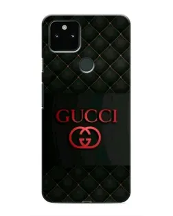 Чехол для Google Pixel 5 с картинкой «Gucci — стеганый черный»