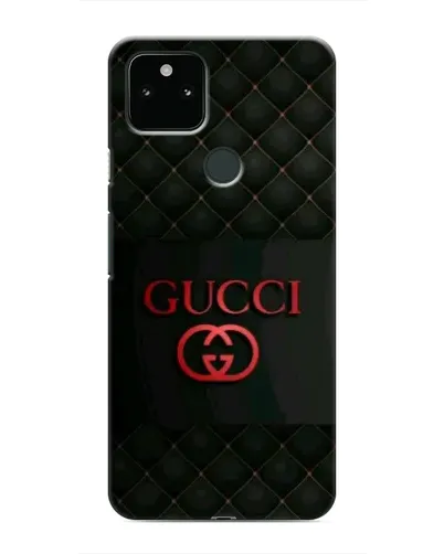 Чехол для Google Pixel 5 с картинкой «Gucci — стеганый черный»