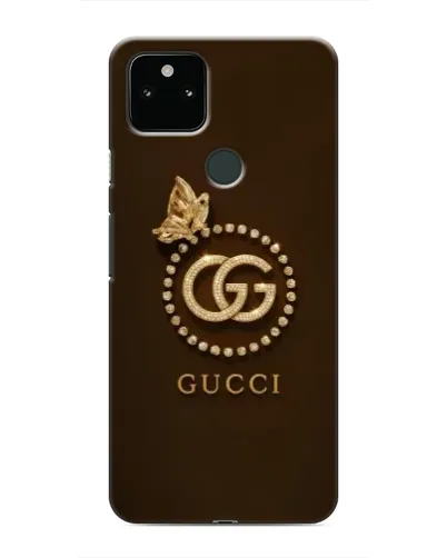 Чехол для Google Pixel 5 с картинкой «Gucci — золотая бабочка»
