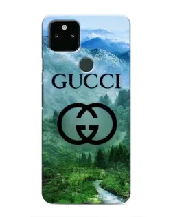 Чехол для Google Pixel 5 с картинкой «Gucci — горный пейзаж»