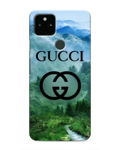Чехол для Google Pixel 5 с картинкой «Gucci — горный пейзаж»
