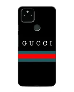 Чехол для Google Pixel 5 с картинкой «Gucci — красный пояс»