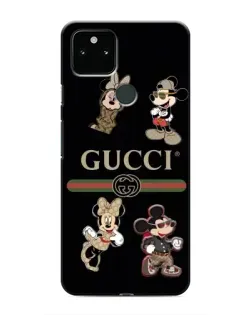 Чохол для Google Pixel 5 з картинкою «Gucci — герої Disney та монограма»