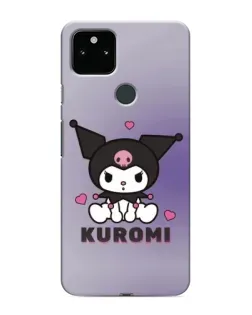 Чехол для Google Pixel 5 с картинкой «Kuromi — фиолетовый арт»