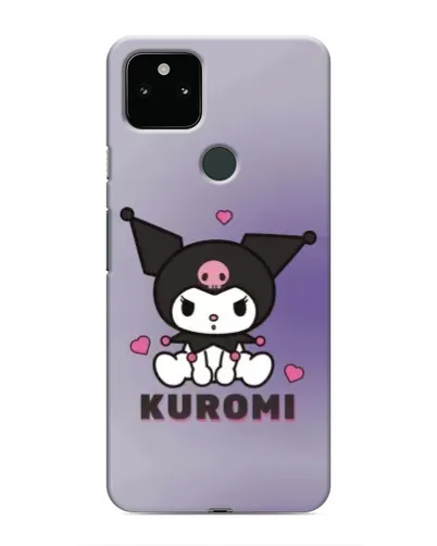 Чехол для Google Pixel 5 с картинкой «Kuromi — фиолетовый арт»