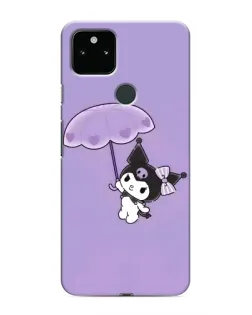 Чехол для Google Pixel 5 с картинкой «Kuromi с зонтиком»