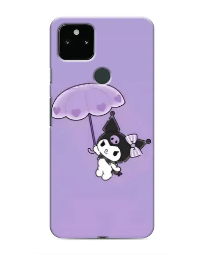 Чехол для Google Pixel 5 с картинкой «Kuromi с зонтиком»