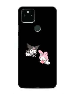 Чехол для Google Pixel 5 с картинкой «My Melody и Kuromi»