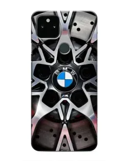 Чехол для Google Pixel 5 с картинкой «BMW — деталь диска»