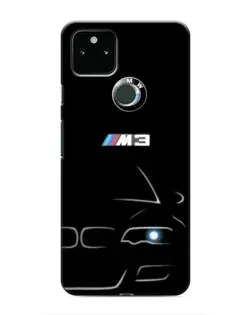 Чохол для Google Pixel 5 з картинкою «Мінімалістичний принт BMW M3»