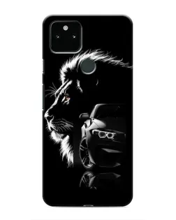 Чохол для Google Pixel 5 з картинкою «BMW та лев»