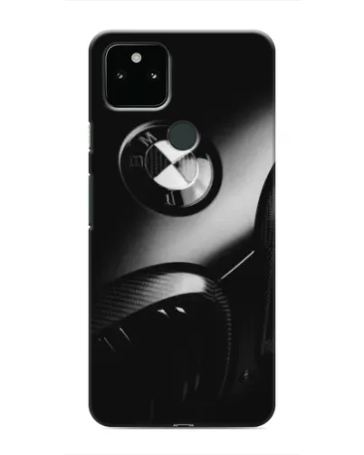 Чехол для Google Pixel 5 с картинкой «Эмблема BMW — макро»