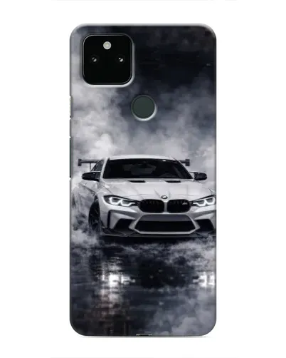 Чехол для Google Pixel 5 с картинкой «BMW сквозь туман»