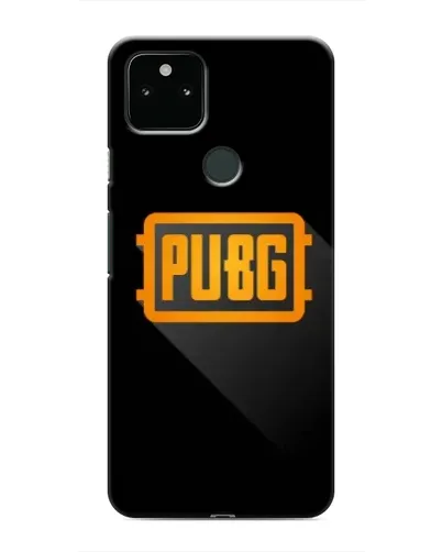 Чехол для Google Pixel 5 с картинкой «PUBG — рамка лого»