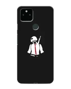 Чехол для Google Pixel 5 с картинкой «PUBG — силуэт воина»