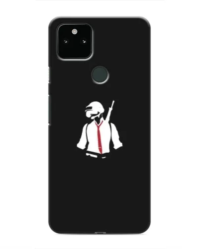 Чехол для Google Pixel 5 с картинкой «PUBG — силуэт воина»