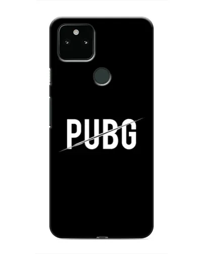 Чехол для Google Pixel 5 с картинкой «PUBG — белый логотип»