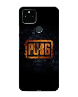 Чехол для Google Pixel 5 с картинкой «PUBG — золотой логотип»