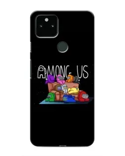 Чехол для Google Pixel 5 с картинкой «Логотип Among Us»