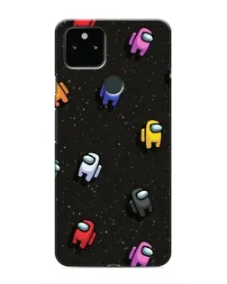 Чехол для Google Pixel 5 с картинкой «Космический паттерн Among Us»