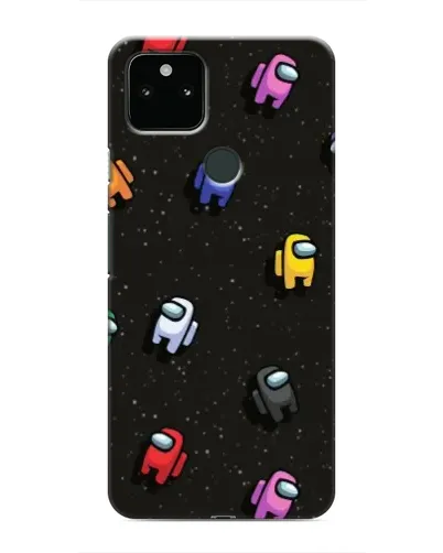 Чехол для Google Pixel 5 с картинкой «Космический паттерн Among Us»