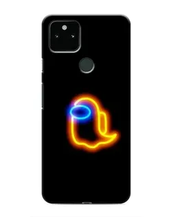 Чехол для Google Pixel 5 с картинкой «Among Us неоновое сияние»