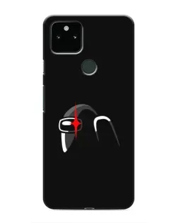 Чехол для Google Pixel 5 с картинкой «Among Us шлем»