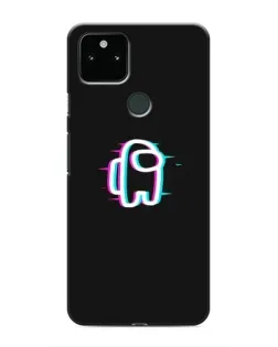Чехол для Google Pixel 5 с картинкой «Among Us неон»