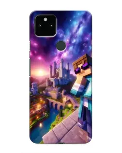 Чехол для Google Pixel 5 с картинкой «Стив и космос»