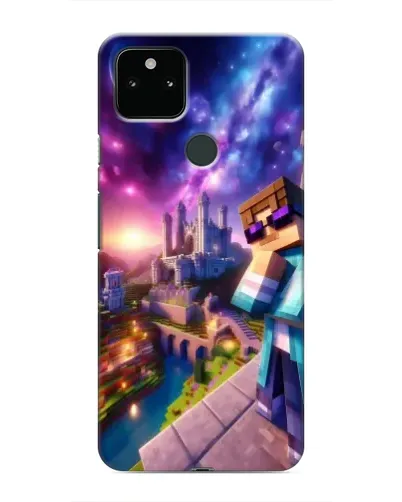 Чехол для Google Pixel 5 с картинкой «Стив и космос»