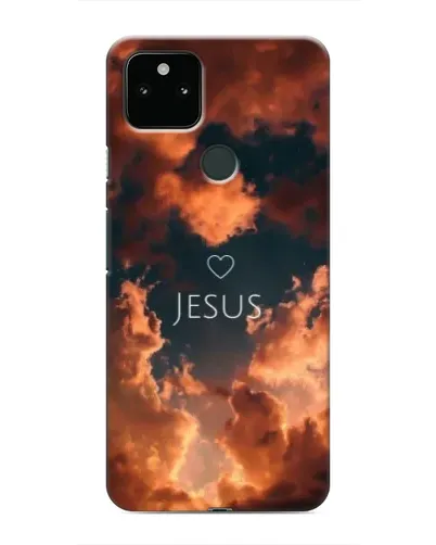 Чехол для Google Pixel 5 с картинкой «Сияние Имени Jesus»
