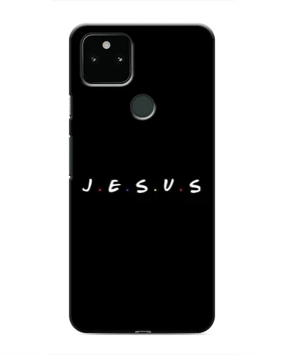 Чехол для Google Pixel 5 с картинкой «Точки веры J.E.S.U.S.»