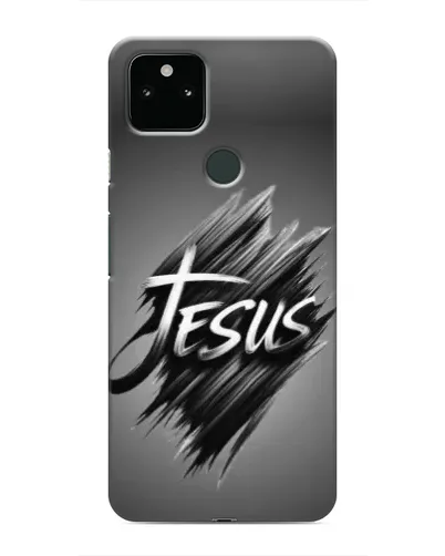 Чехол для Google Pixel 5 с картинкой «Надпись Jesus Graffiti»