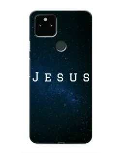 Чехол для Google Pixel 5 с картинкой «Звездное небо Jesus»