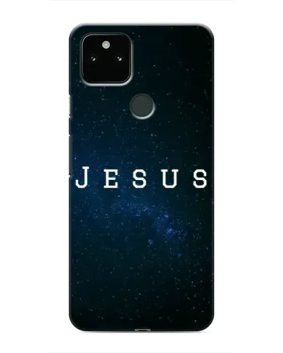 Чехол для Google Pixel 5 с картинкой «Звездное небо Jesus»