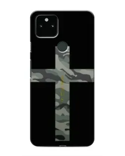 Чехол для Google Pixel 5 с картинкой «Милитари Крест»